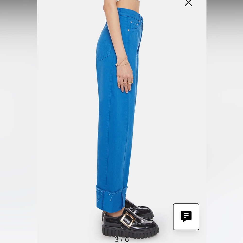 MOTHER SUPERIOR The Half Pipe Frayed Cuffed Barrel Leg Jeans 31 - Picture 10 of 13